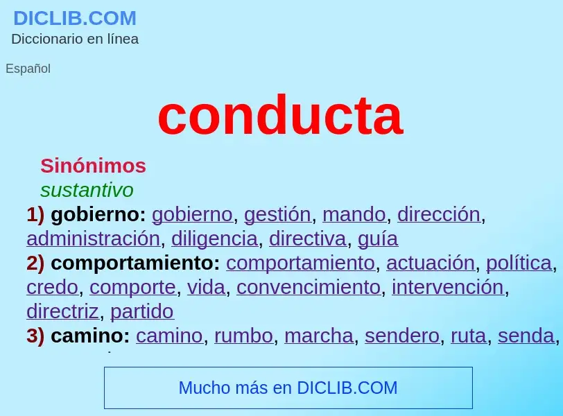 Wat is conducta - definition