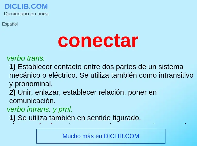 Wat is conectar - definition