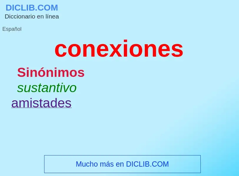 What is conexiones - definition