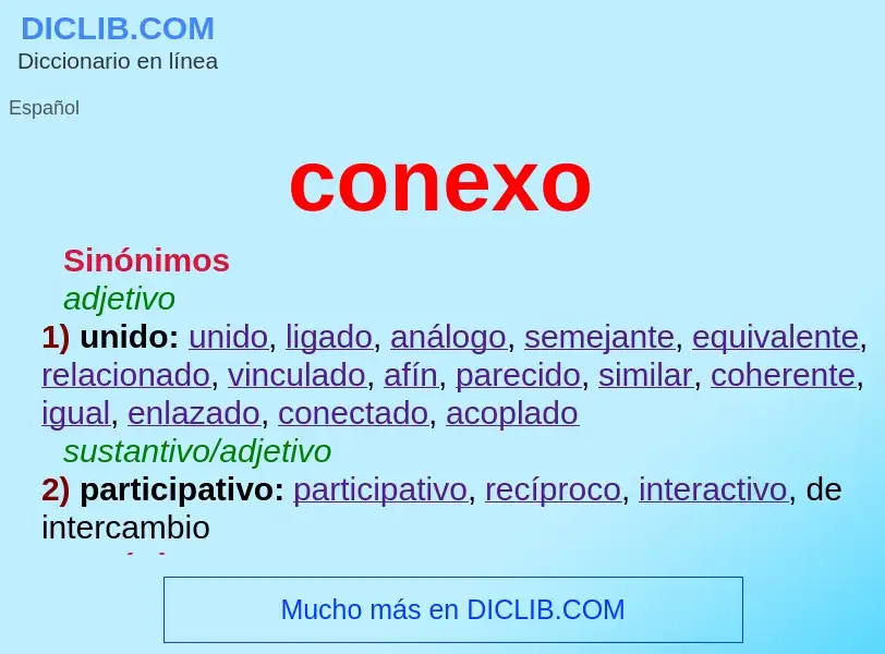 What is conexo - definition