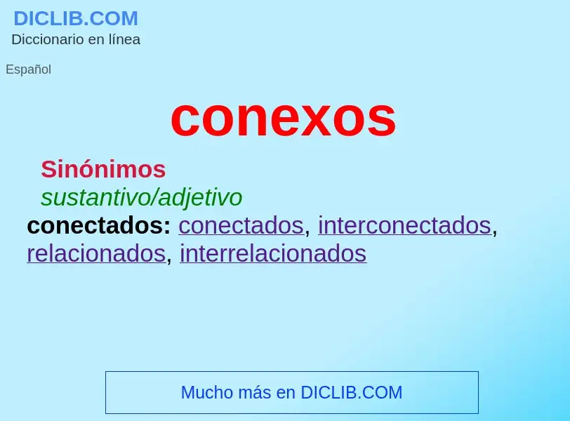 Wat is conexos - definition