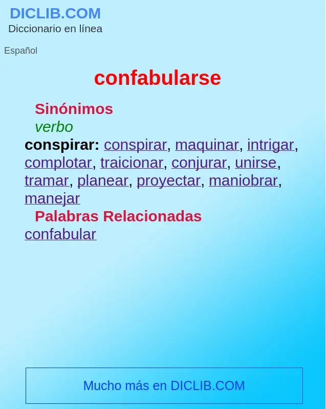 Wat is confabularse - definition
