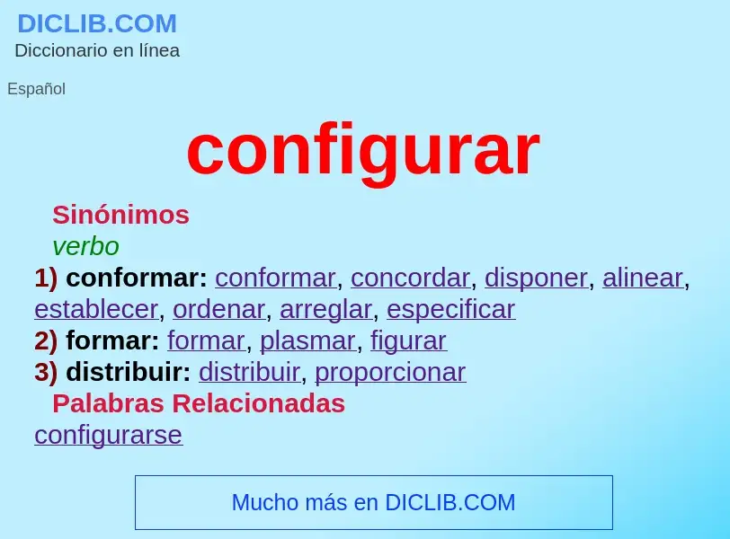 O que é configurar - definição, significado, conceito