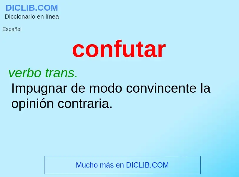 O que é confutar - definição, significado, conceito