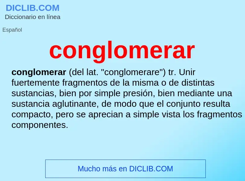 What is conglomerar - definition