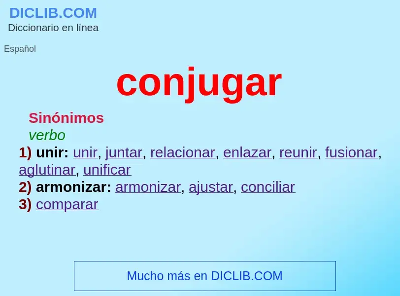 What is conjugar - definition