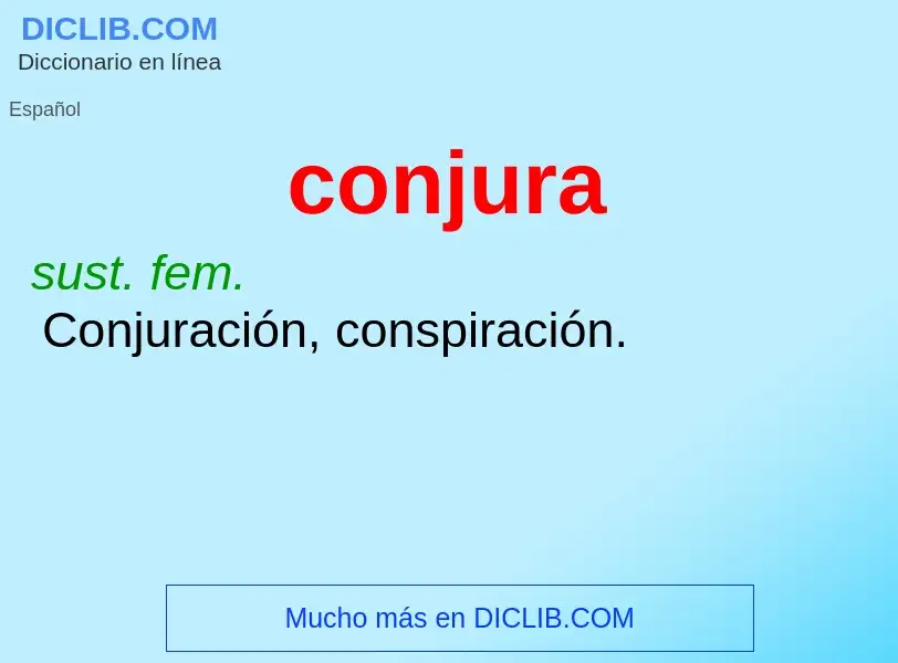 Wat is conjura - definition