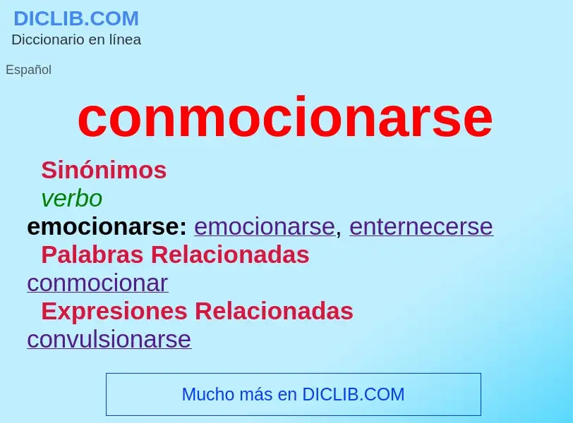 Wat is conmocionarse - definition