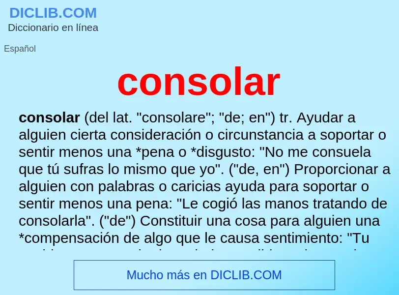 What is consolar - definition