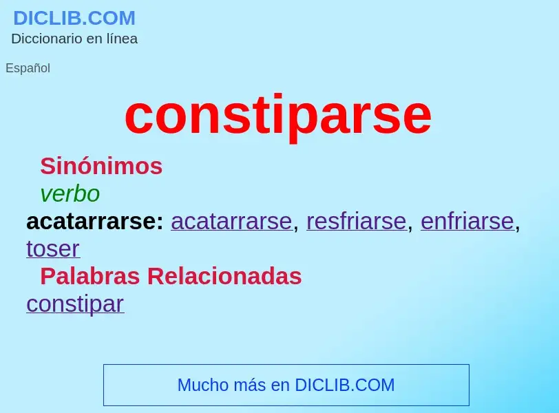 Wat is constiparse - definition