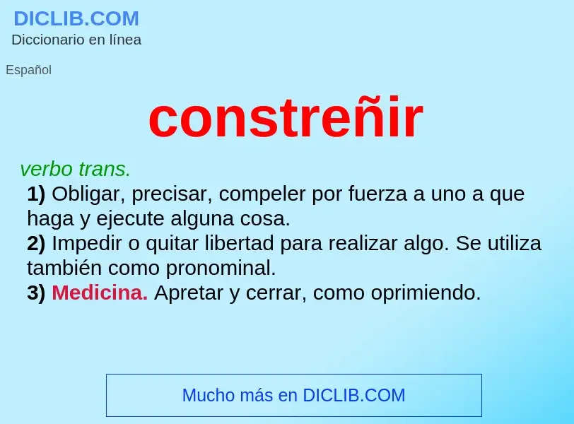 What is constreñir - definition