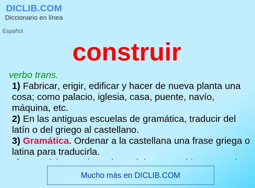 Wat is construir - definition