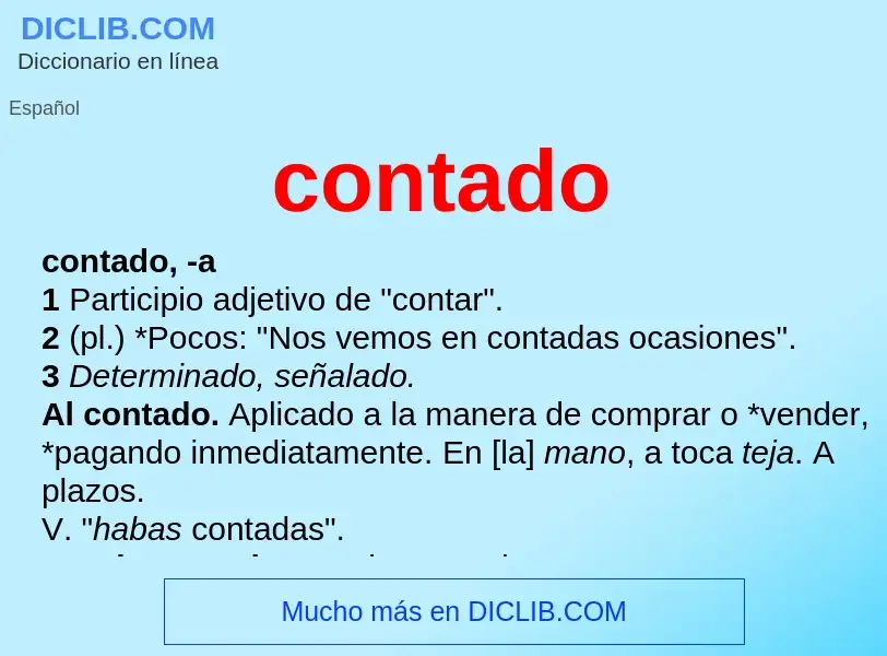 What is contado - definition