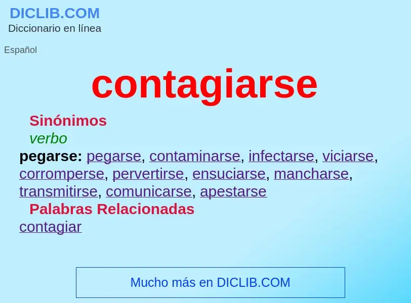 What is contagiarse - definition