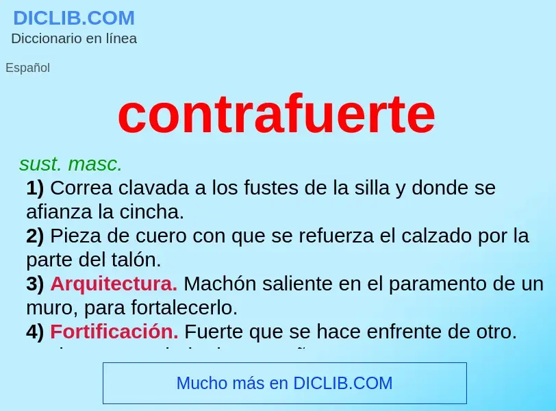 Wat is contrafuerte - definition