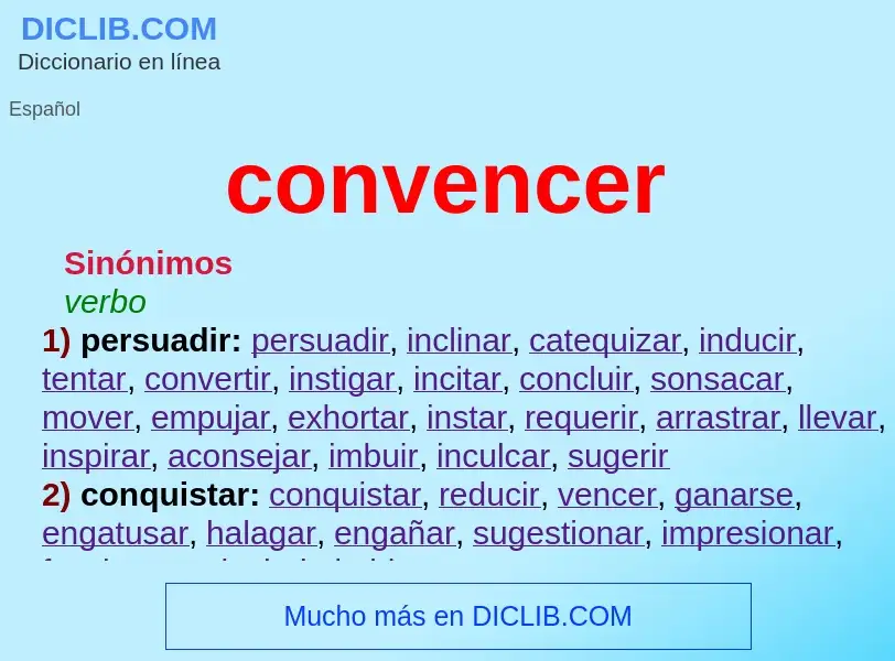 Wat is convencer - definition