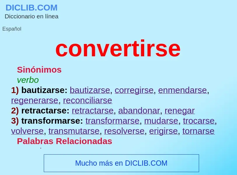 Wat is convertirse - definition