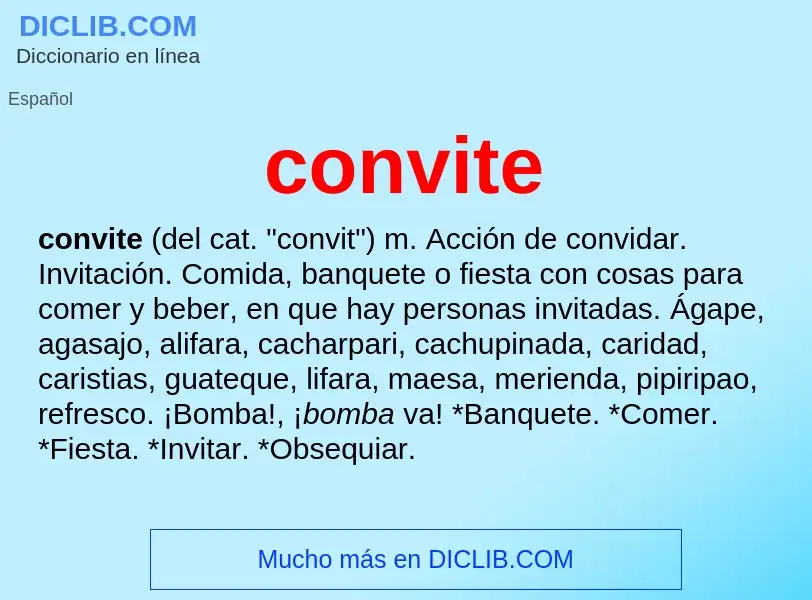 Wat is convite - definition