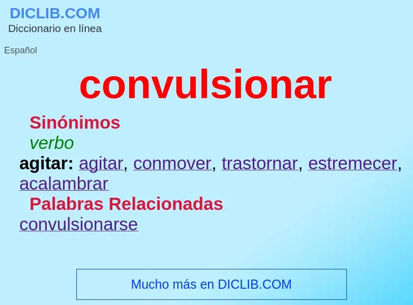 What is convulsionar - meaning and definition