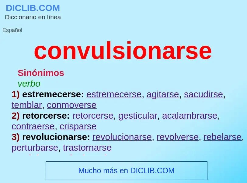 O que é convulsionarse - definição, significado, conceito