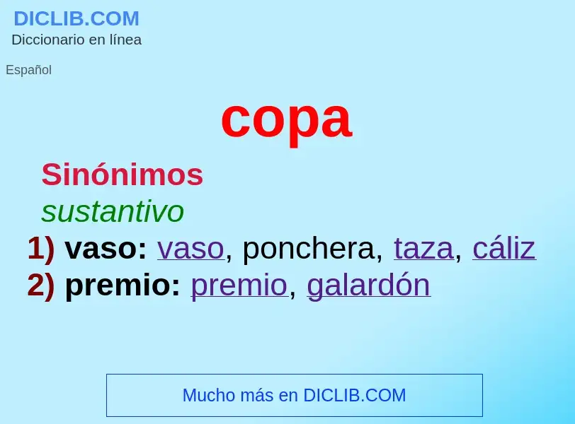 Was ist copa - Definition