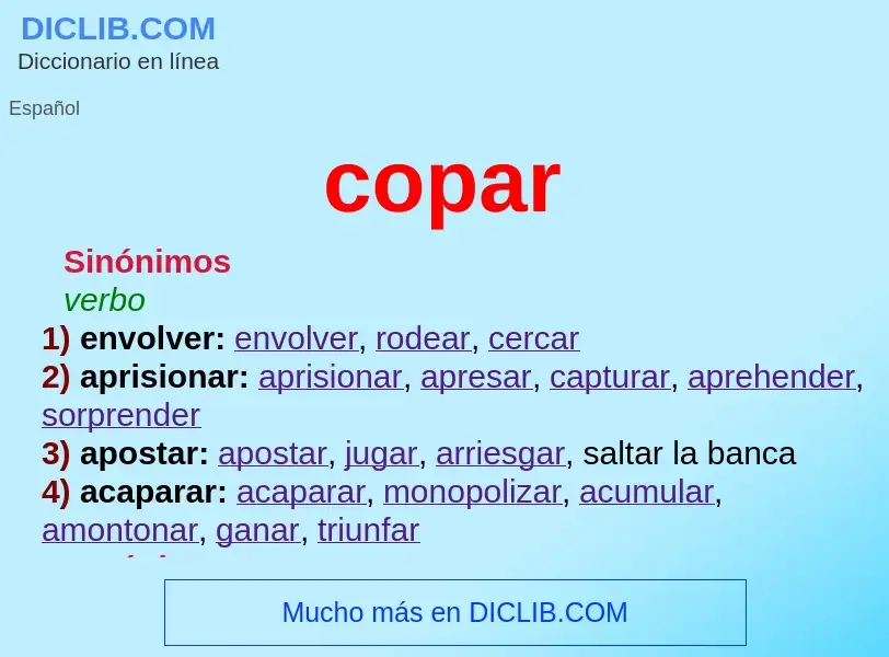 Wat is copar - definition