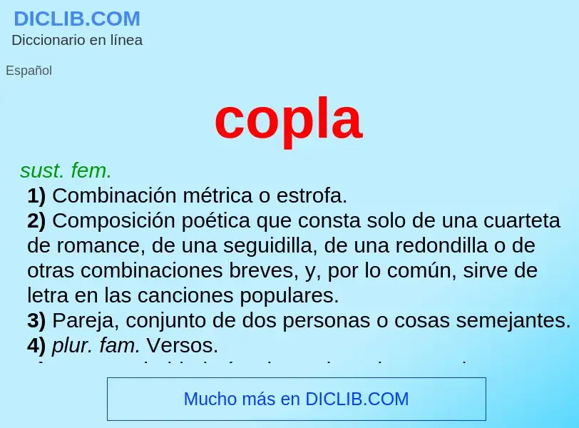 What is copla - definition