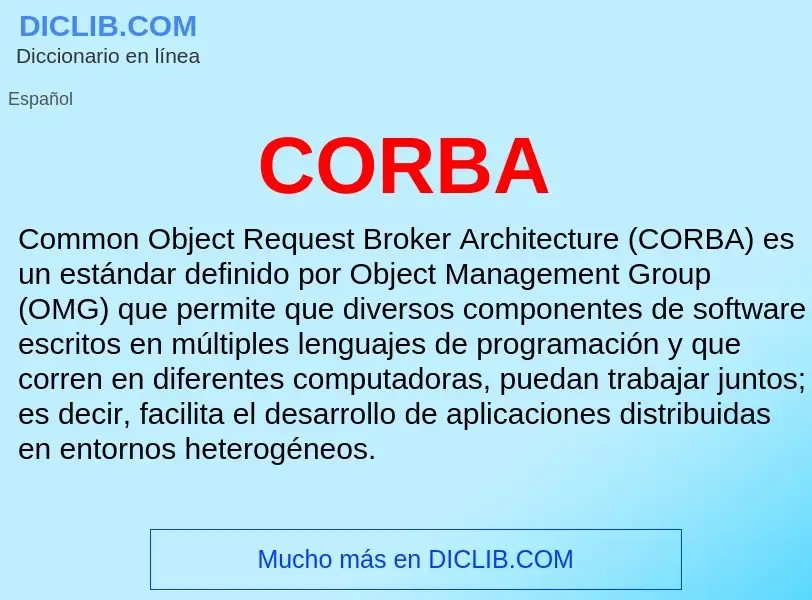 Wat is CORBA - definition