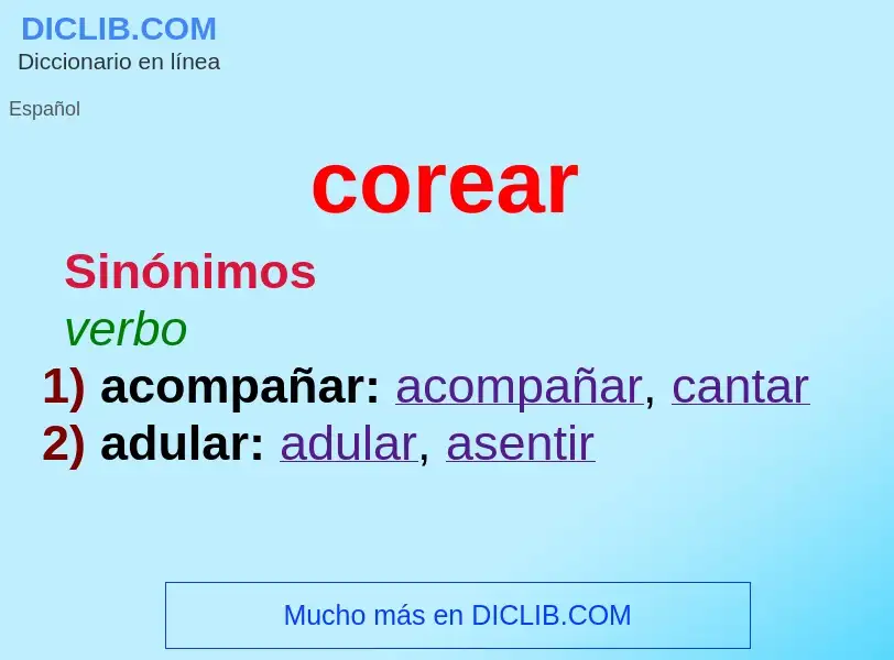 Wat is corear - definition