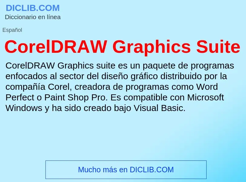 What is CorelDRAW Graphics Suite - definition