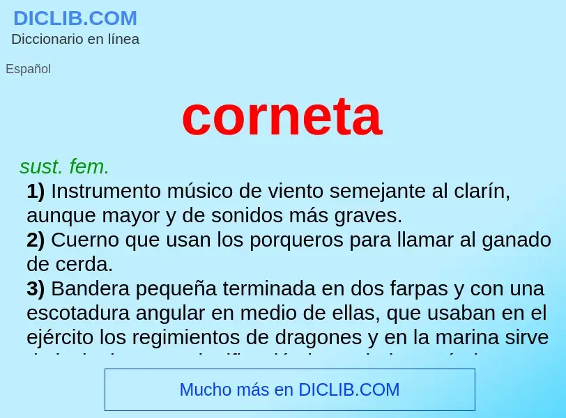 Что такое corneta - определение