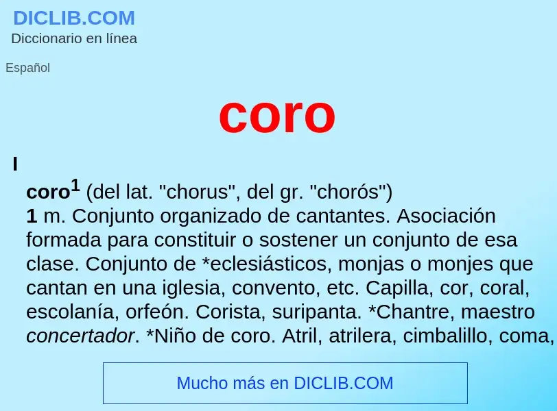 Wat is coro - definition