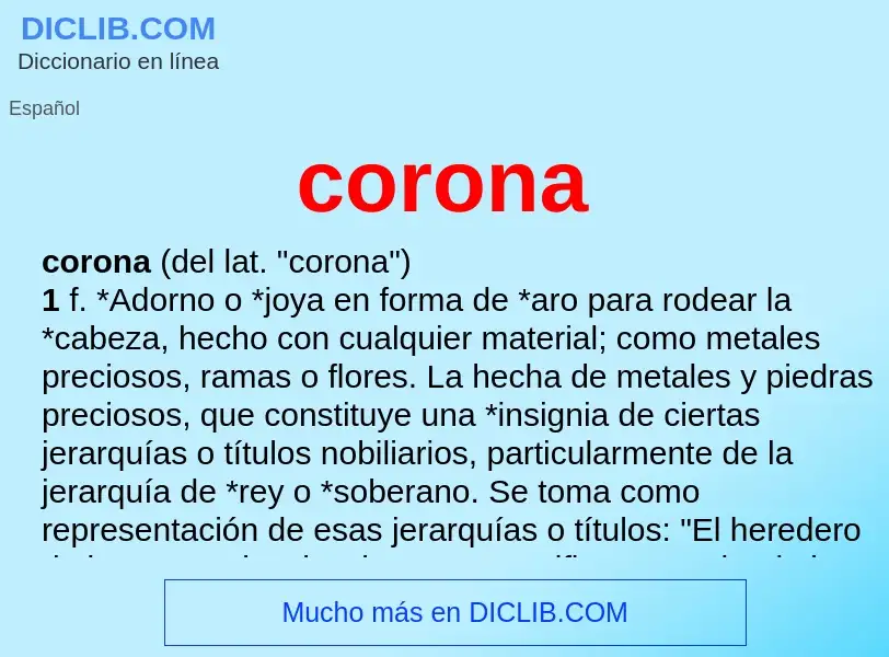 What is corona - definition