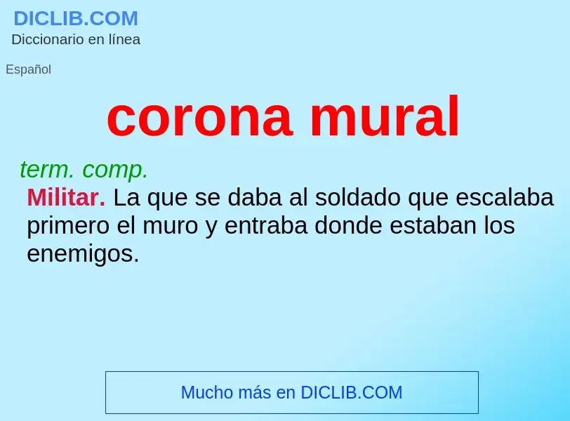 What is corona mural - definition