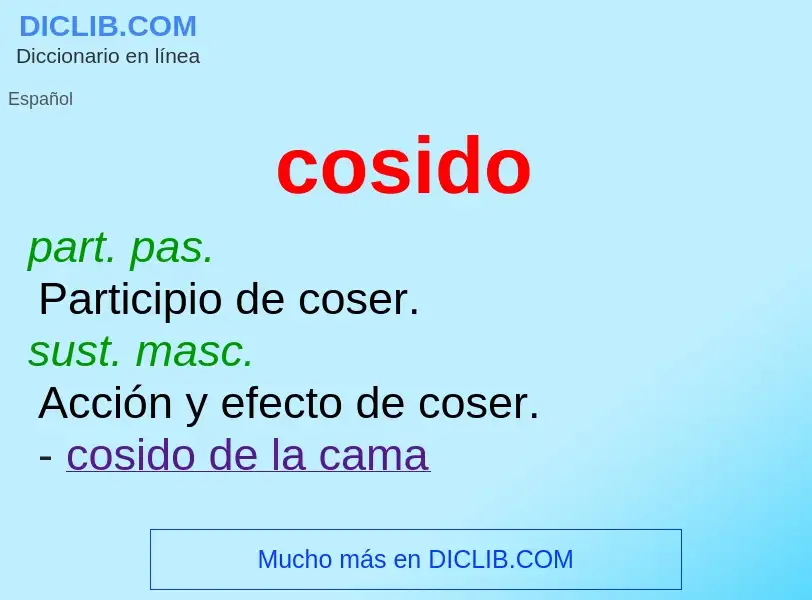 Wat is cosido - definition