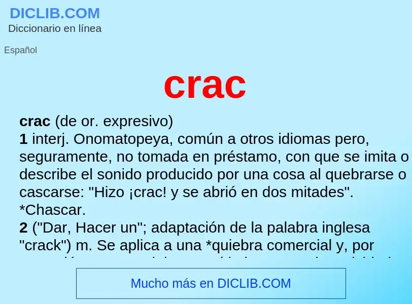 Wat is crac - definition