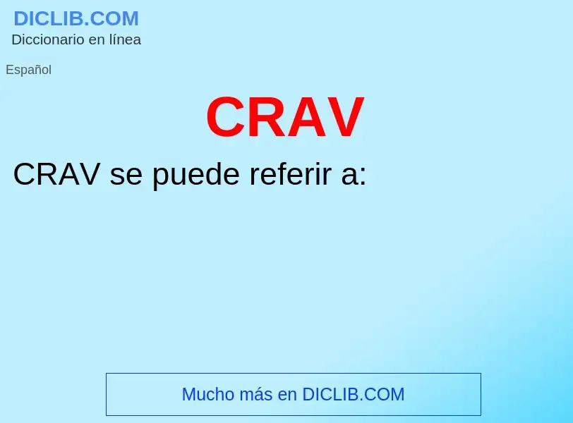 Wat is CRAV - definition