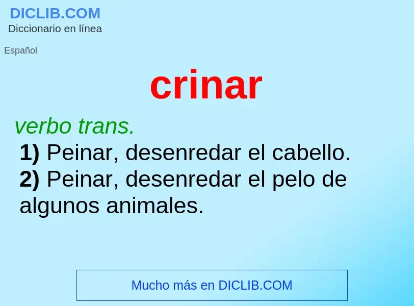 What is crinar - definition