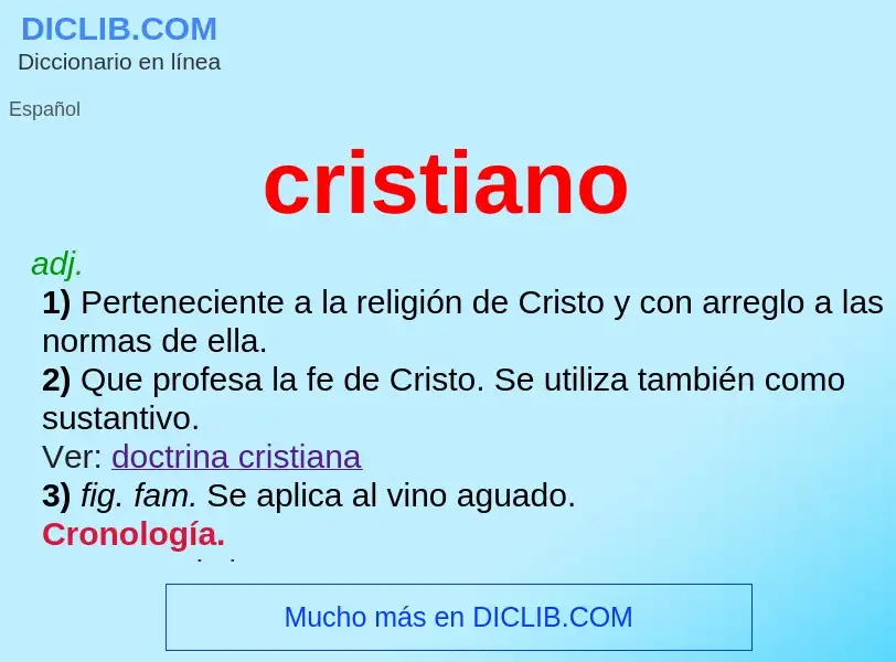 What is cristiano - definition