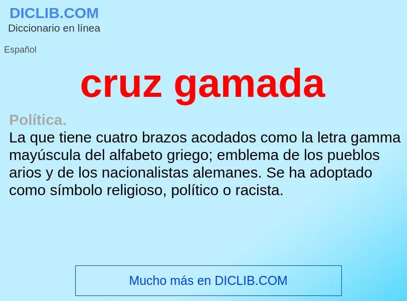 O que é cruz gamada - definição, significado, conceito