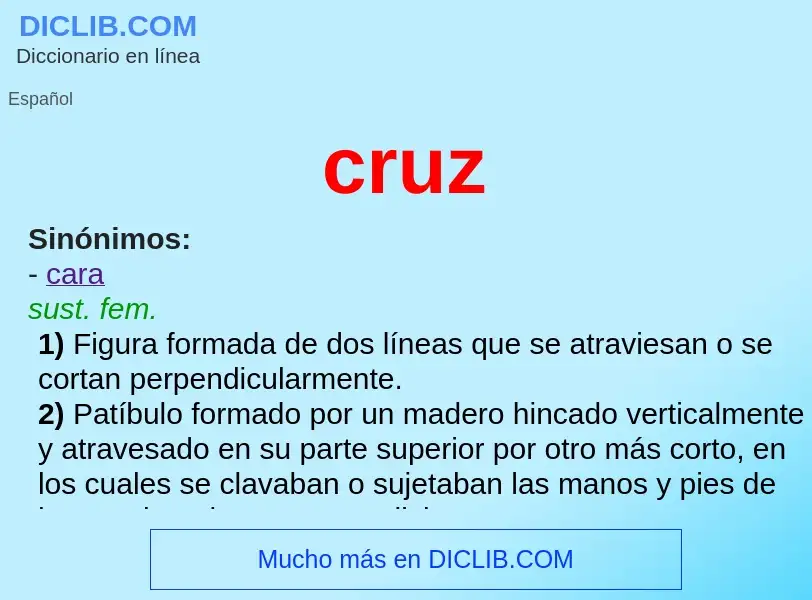 Wat is cruz - definition