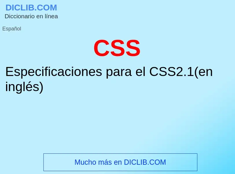 ¿Qué es CSS? - significado y definición