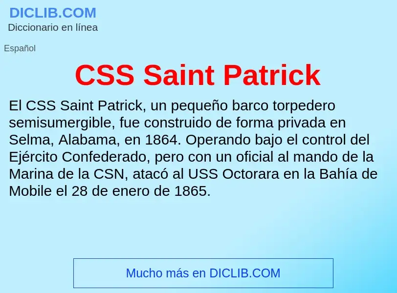 ¿Qué es CSS Saint Patrick? - significado y definición