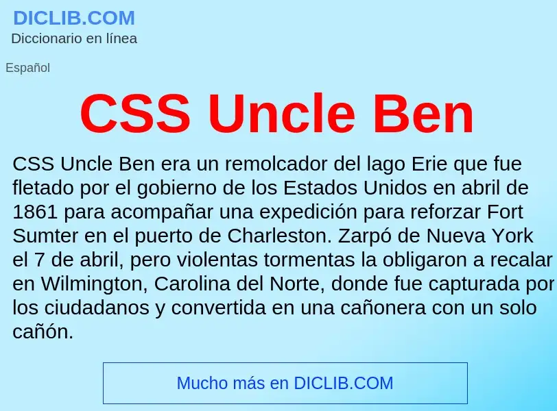 ¿Qué es CSS Uncle Ben? - significado y definición