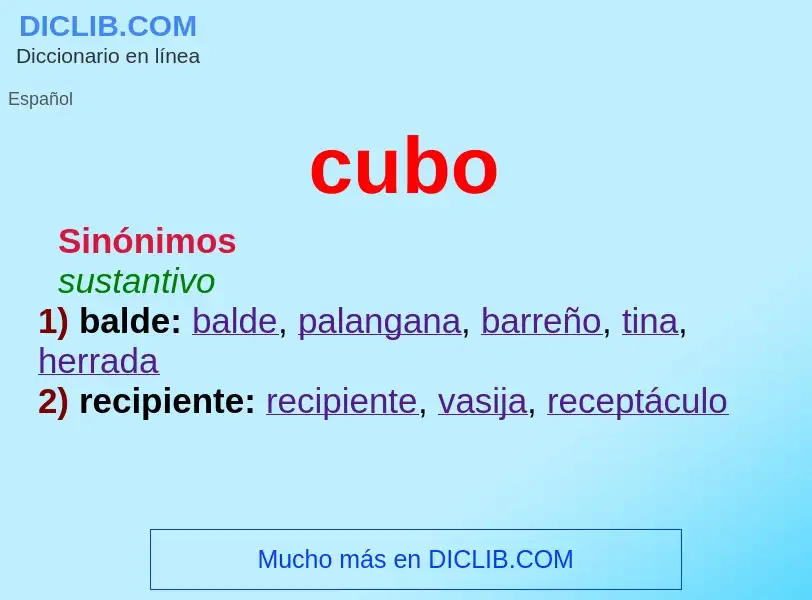 Wat is cubo - definition