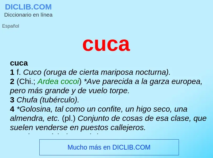 What is cuca - meaning and definition