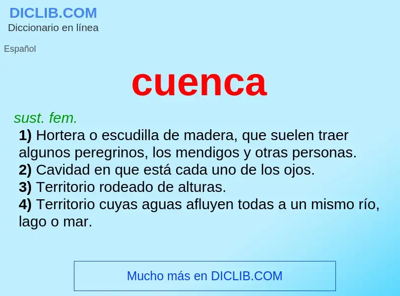 O que é cuenca - definição, significado, conceito