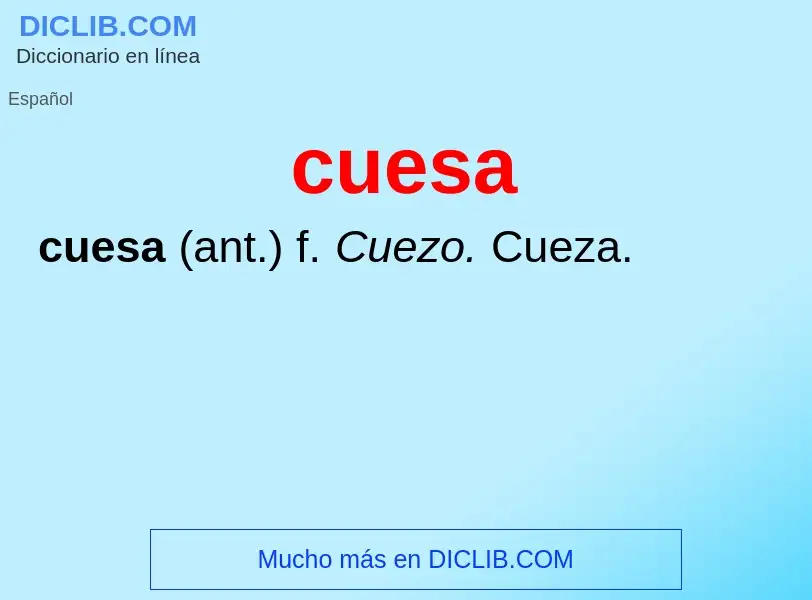 Что такое cuesa - определение