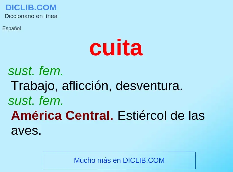 Wat is cuita - definition