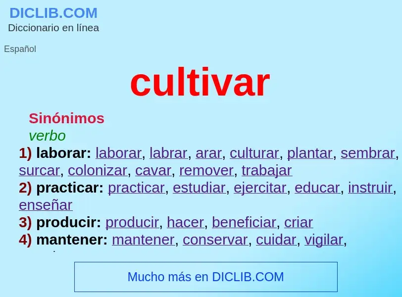 What is cultivar - definition